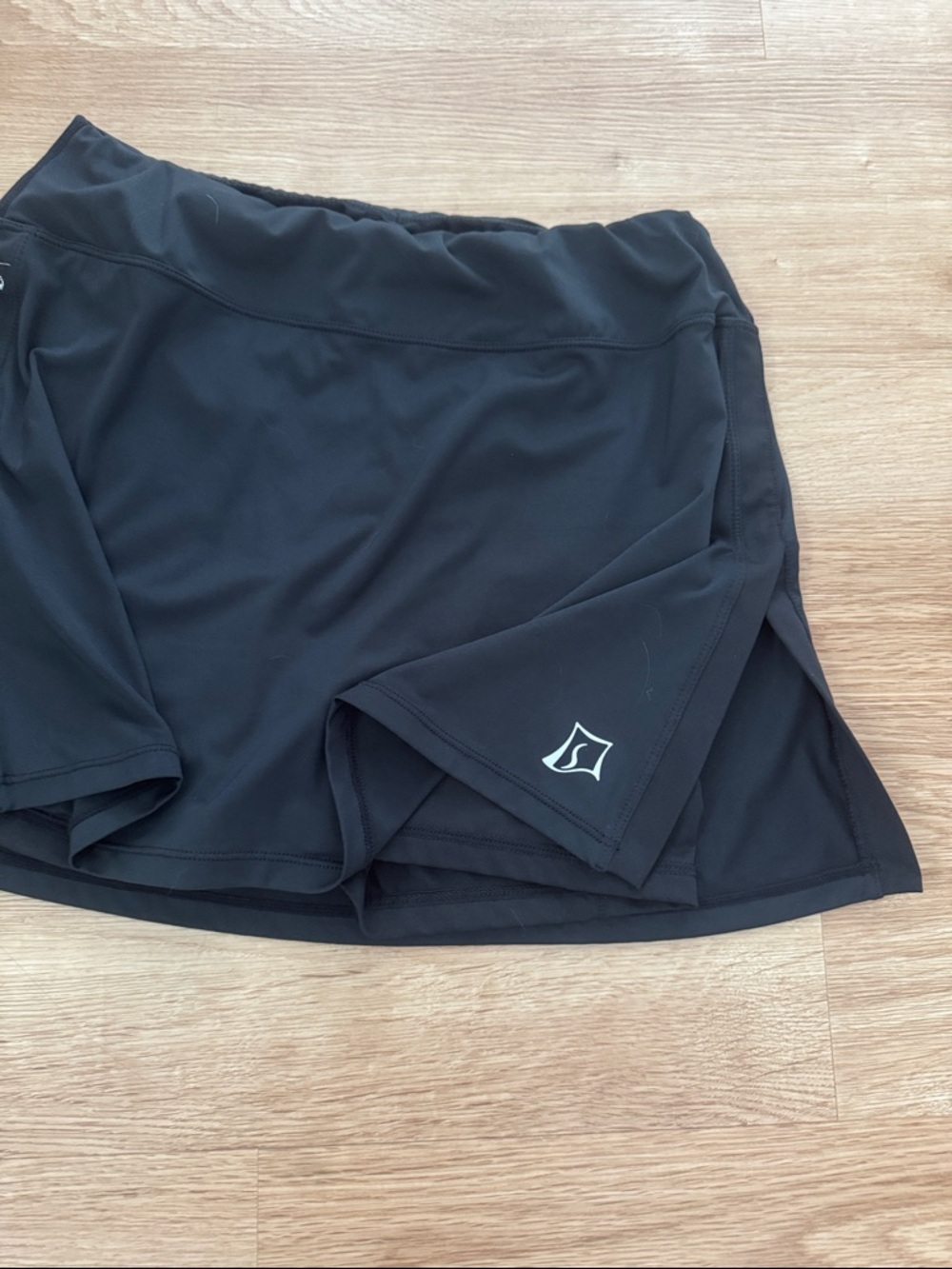 SkirtSports Black Skort with Bright Pink Upper Back Lining - Picture 7 of 7